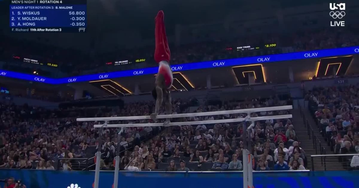 Team USA Men's Night 1 Fred Richard Parallel Bars 2025 U.S